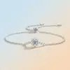 Estilo personalizado apilable, cierre ajustable, joyería más vendida en transmisiones en vivo, cierre anticaída, pulsera de plata 925 con moissanita, producto de lujo ligero de alta gama