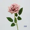 Flor Artificial Estilo Europeu Rosa Floco de Neve Ramo Único Decoração de Casa Sala de Estar Display Venda Quente Transfronteiriça Layout de Cena para Salão de Casamento