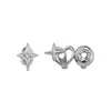 Jinao Simang Estrella Soporte Único Nuevo Personalidad de Moda Asimétrico Super Hada Decoración de Dientes de Estrella Viento Frío Joyería Pequeña