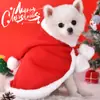 Vestido de Navidad Perro Capa de Navidad Soporte para Mascota Gato Vestido de Navidad Teddy Bixiong Ropa de Año Nuevo