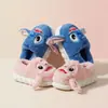 Pantuflas de Algodón para Mujer con Cubierta para el Talón, Nuevo Modelo 2026, Calzado de Algodón Cálido con Forro de Felpa para el Hogar en Interiores, Padre-Hijo, Niños para el Invierno