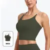 Top Esportivo Tatablanom com Sensação de Pele, Alta Elasticidade, Regata Feminina com Bojo, Top de Yoga Fitness com Alças