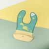 Conjunto de Talheres para Bebê, Babador Infantil Impermeável de Silicone Emendado, Babador Infantil de Desenho Animado para Comer, Babador Especial para Saliva para Alimentação