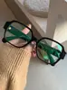 Óculos Lingguang Armações de Acetato Estilo Pequena Fragrância 3469 3413 3392 3438 Armação Preta Lisa Mesmo Estilo Óculos da Moda Sem Grau