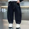 Pantalones Vaqueros para Niños 2026 Nuevo Estilo Coreano Pantalones Elegantes para Niños para Primavera y Otoño, Pantalones Largos Casuales Suaves para Niños