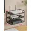 Soporte para Router Soporte de Pared Set sin Taladro Caja de Almacenamiento para Decodificador Módem Óptico Estante WiFi