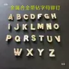 Tachuela de Letra Aleación Metálica Tachuela de Letra con Pedrería Producto Tachuela Personalizada Accesorio Versátil