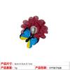 Amazon Europeo y Americano Nuevo Flor de Tela Hecha a Mano Mariposa Pasador de Perlas Colorido para Niña Pinza de Pato Accesorios para el Cabello