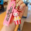 Nuevo llavero de dibujos animados de Sanrio, lindo colgante de Kuromi, llavero para mochila escolar, accesorios, máquina de muñecas, pequeño regalo