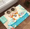 Manteles Individuales de Mascotas Lindas de Dibujos Animados, Impermeables, Resistentes a Manchas, Resistentes al Desgaste, Estilo Cuero Ultraduradero, Fácil de Limpiar, Tapetes de Comedor para Perros y Gatos