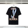 Camiseta de manga corta para hombre con estampado Casablanca Fantasy Gate Casa, marca de moda transfronteriza de stock a largo plazo