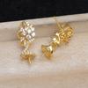 Accesorios DIY Joyería de Perlas Plata 925 Aretes de Lujo Soporte Vacío 10-12 Perlas Soporte Semiterminado Jg5867