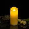 Venta Caliente Transfronteriza Vela de Lágrima Luz KTV Control Remoto Cumpleaños LED Digital Vela Oscilante Boda Vela sin Humo Fragancia