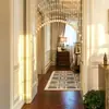 Cortina de Cuentas de Calabaza de Cristal Estilo Nuevo Cortina para Puerta Cortina Divisoria para Baño para Bloquear Vista de Puerta a Puerta Cocina Dormitorio Cortina Colgante Baño