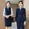 Trajes de otoño e invierno para hombres y mujeres, atuendo formal profesional, trajes profesionales de hotel, vestimenta de negocios para funcionarios públicos, ropa de trabajo para entrevistas bancarias