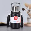 Taza térmica de acero inoxidable 316 transfronteriza, gran capacidad, cuerda para colgar, portátil, olla de diamante, tetera deportiva para viajes al aire libre