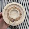 Pulsera de Cuentas de Palomitas de Maíz para Estudiantes de Dibujos Animados Colorida Kulomi Pulsera de Cristal Caja de Regalo Caperucita Roja Libro Mismo Estilo para Mejores Amigos
