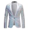 2026 Nueva Chaqueta Brillante de Comercio Exterior Transfronterizo Amazon Compra Traje de Moda de Lentejuelas para Hombre Blazer Individual