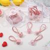 Anillos para el cabello para niños en caja, linda banda de goma de color caramelo, lazo para el cabello de dibujos animados, cuerda para el cabello de conejo, tocado para bebé.
