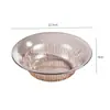 Bandeja de frutas moderna estilo ins para uso doméstico, diseño transparente y de lujo ligero, material PET, adecuada para sala de estar, bandeja para bocadillos, bandeja para postres, bandeja de almacenamiento para mesa de centro