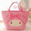Nova Bolsa de Almoço Fofa Melody Bolsa Térmica para Marmita Bolsa de Almoço em Couro PU Bolsa de Almoço para Estudante Trabalhador de Escritório Grande