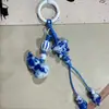 Llavero de Cerámica de Jingdezhen con Forma de Calabaza Estilo Étnico Colgante para Bolso de Tela Puesto del Mercado Nocturno Literario Joyería Pequeña al por Mayor en Stock
