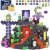 Floresta Original Transfronteiriça Meu Mundo Magnético Blocos de Construção Conjunto Partículas Magnéticas Brinquedos Magnéticos Educacionais Infantis