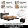 2026 Sencilla Nueva Multifuncional Almacenamiento Piel Cama Moderna Doble Cama de Boda Luz Lujo Dormitorio Principal Celebridad de Internet ins Cajón