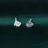 Prata Maciça S925 Prata Lisa Moeda de Cobre Pingente de Cadeado Pequeno Pingente de Corda Ruyi Pulseira de Corda Feita à Mão DIY Acessórios de Prata