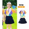 Uniformes Escolares Primarios, Uniformes de Desempeño para Temporada de Graduación, Uniformes para Clases de Porristas Infantiles, Trajes Deportivos de Manga Corta de Verano para Jardín de Infancia
