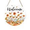Nuevos Productos Transfronterizos: El Otoño es la Temporada de la Cosecha, Colgantes de Pared de Puerta y Ventana de Madera 2D, Decoraciones de Escena Atmosférica