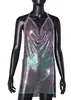 Suministro Transfronterizo AYJ 2026 AliExpress Amazon Vestido Sexy de Tirantes Metálicos con Lentejuelas Y202