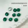 Joyería para Uñas Artísticas Esmeralda Punta Inferior Diamante Verde Navidad Planos Fondo Redondo Diamante Gota de Agua Corazón Uña Mixto Diamante Joyería al por Mayor