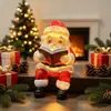 Nuevo producto transfronterizo: Lámpara de lectura de Papá Noel, luz ambiental decorativa de Navidad, adorno de resina, luz de noche para mesita de noche de dormitorio