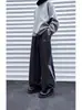 Calça Esportiva Casual Unissex Tendência, Reta, Acolchoada com Lã, Grossa, para Outono e Inverno, Quente, Solta, Confortável para o Dia a Dia