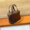 Bolso de Mano de Piel de Cordero Textura Bolso Cruzado de Hombro Completamente de Cuero Práctico Bolso Simple Bolso para Cámara Bolso para Viajar Bolso Tofu