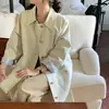 Los tamaños se han actualizado. Gabardina coreana CHIC de principios de otoño, nueva, simple, casual, versátil, de doble bolsillo, de un solo botón