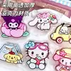 Clip de Polipropileno Sanrio de Verano Dibujos Animados Periféricos Acrílico Doble Cara Sencillo y Lindo Clip Organizador de Papeles de Examen Kuromi