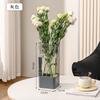 Vaso com Sensação de Luxo Leve e Alto Padrão, Novo Arranjo de Flores Hidropônicas em Plástico Estilo Chinês, Decoração de Sala de Estar para Homestay de Nicho, Ornamento de Mesa de Jantar