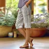 Pantalas Casuais de Rua da Moda Personalizadas com Impressão Digital 3D de Novo Estilo Europeu e Americano Transfronteiriço para Mulheres, Comprimento Médio, para Ir ao Trabalho, Verão