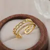 Anillo Exagerado y Elegante con Diamantes, Sensación de Alta Gama, Diseño de Nicho, Lujo Ligero, Moderno, Personalizado, Anillo Abierto para Dedo Índice de Pareja