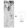 Esterilla de Yoga Gruesa de Goma y Gamuza de 5 mm, Amortiguadora, Antideslizante, Silenciosa, Esterilla Gruesa para Fitness y Aeróbicos, Tapete de Piso Insonorizado