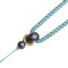 Ébano con incrustaciones de plata seda Nube Auspiciosa colgante cuerda cuerda hecha a mano diy cuerda tejida para colgante cordón cadena para suéter ajustable