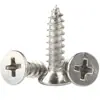 Accesorios para bisagras, tornillos avellanados, tornillos autorroscantes de alta resistencia de cabeza Phillips, M4 de cabeza plana, tornillos autorroscantes de punta afilada