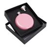 Frasco pequeno redondo portátil de 5oz aço inoxidável 304 frasco completo de diamante mini colorido para senhora garrafa de vinho caixa de presente