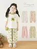Calça Casual Infantil Wulibu Estampa Total Moda Verão 2026 Crianças Fofas Respirável Solta Proteção Contra Mosquitos