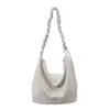 Nova Bolsa Tote Fashion de Grande Capacidade Leve 2026, Bolsa de Pano Casual Coreana Estilo Preguiçoso, Bolsa de Ombro Transversal Versátil