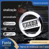 Logo tridimensional para a traseira do carro, nome de plástico galvanizado, nome de plástico alfanumérico personalizado, logo ABS para a traseira do carro
