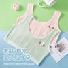 Chaleco jacquard de alta elasticidad para estudiantes de primaria y secundaria, transpirable y no sofocante, algodón puro suave y cómodo para la piel, chaleco para niña