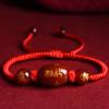 Pulsera Roja de Hilo del Zodiaco 2024 Año del Buey, Conejo, Dragón, Oveja y Perro para el Año de Nacimiento, Pulsera de Hilo de Dragón del Zodiaco Doce